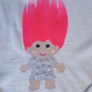 Lisa Todd Troll Doll Sweater Size S 
